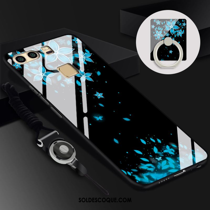 Coque Huawei P9 Plus Noir Difficile Étui Téléphone Portable Fluide Doux Pas Cher