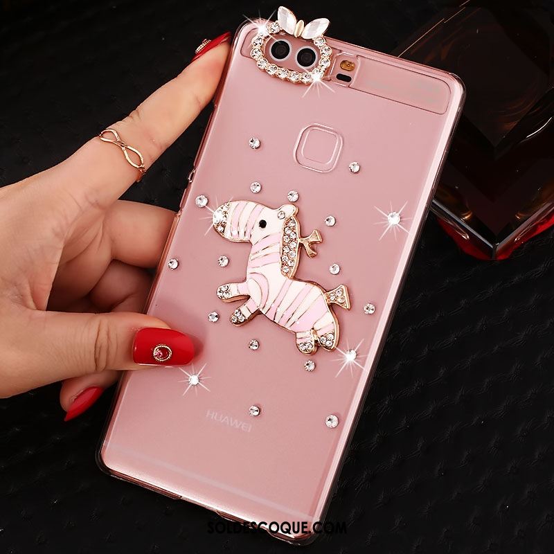 Coque Huawei P9 Plus Protection Strass Téléphone Portable Transparent Incassable Housse Soldes