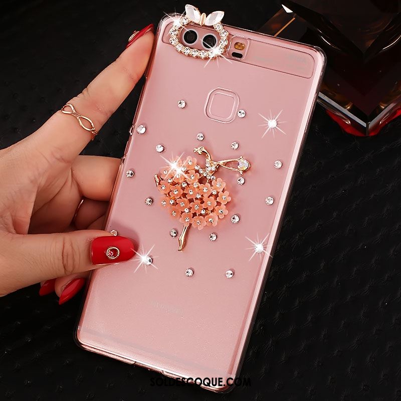 Coque Huawei P9 Plus Protection Strass Téléphone Portable Transparent Incassable Housse Soldes