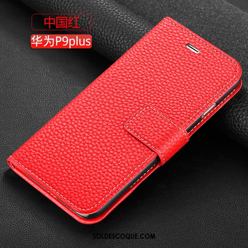 Coque Huawei P9 Plus Pu Noir Incassable Étui Protection France