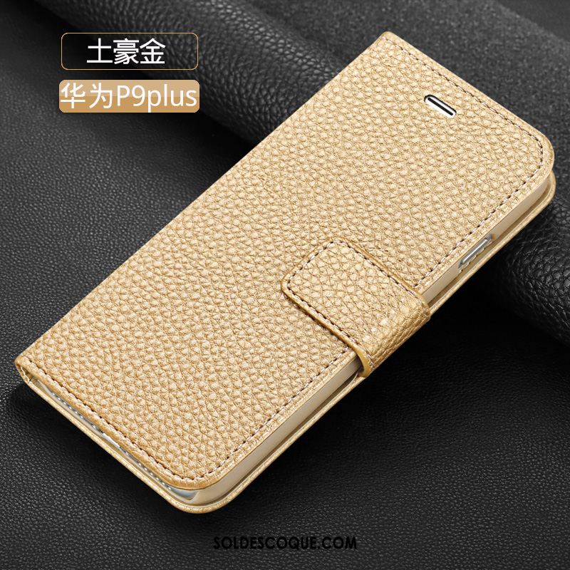 Coque Huawei P9 Plus Pu Noir Incassable Étui Protection France