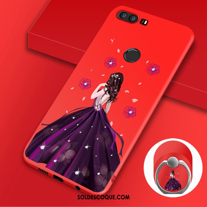 Coque Huawei P9 Plus Rouge Fluide Doux Tempérer Étui Tout Compris Soldes