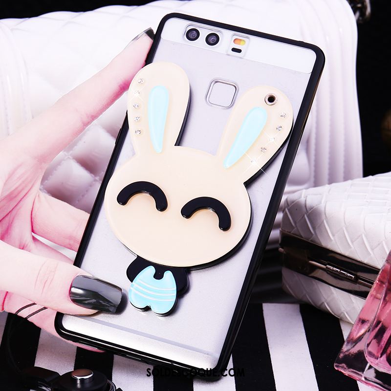 Coque Huawei P9 Plus Transparent Cou Suspendu Étui Dessin Animé Miroir En Ligne