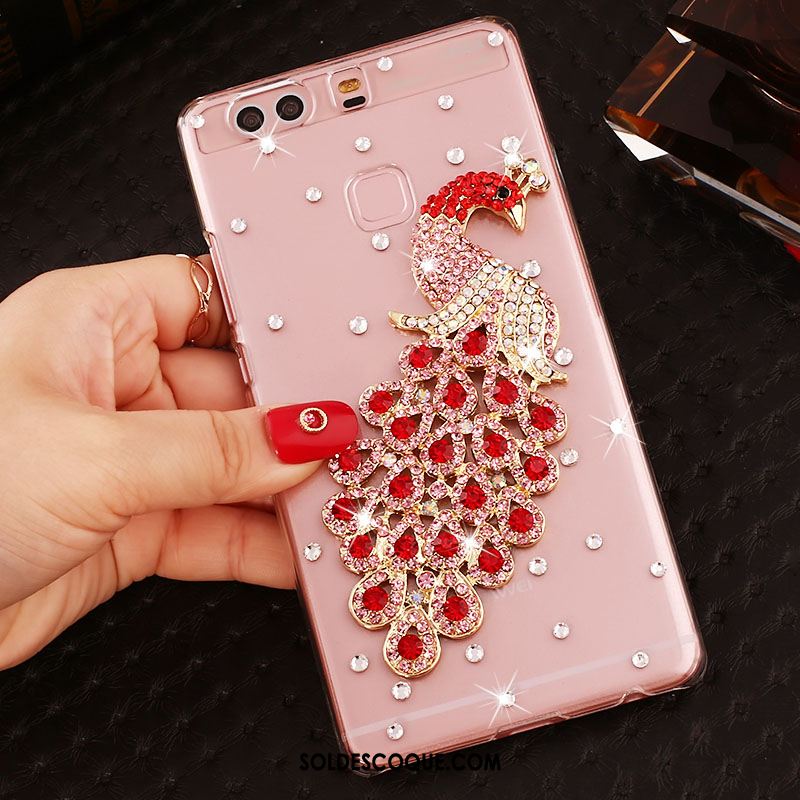 Coque Huawei P9 Plus Transparent Téléphone Portable Strass Incassable Tendance En Ligne