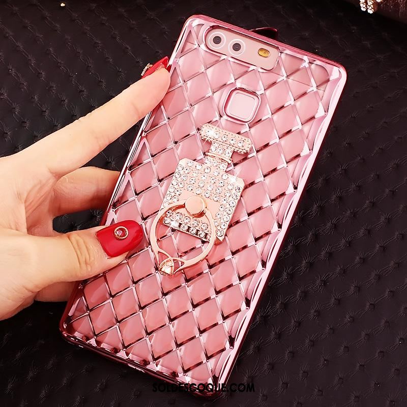 Coque Huawei P9 Plus Très Mince Strass Étui Or Silicone En Ligne