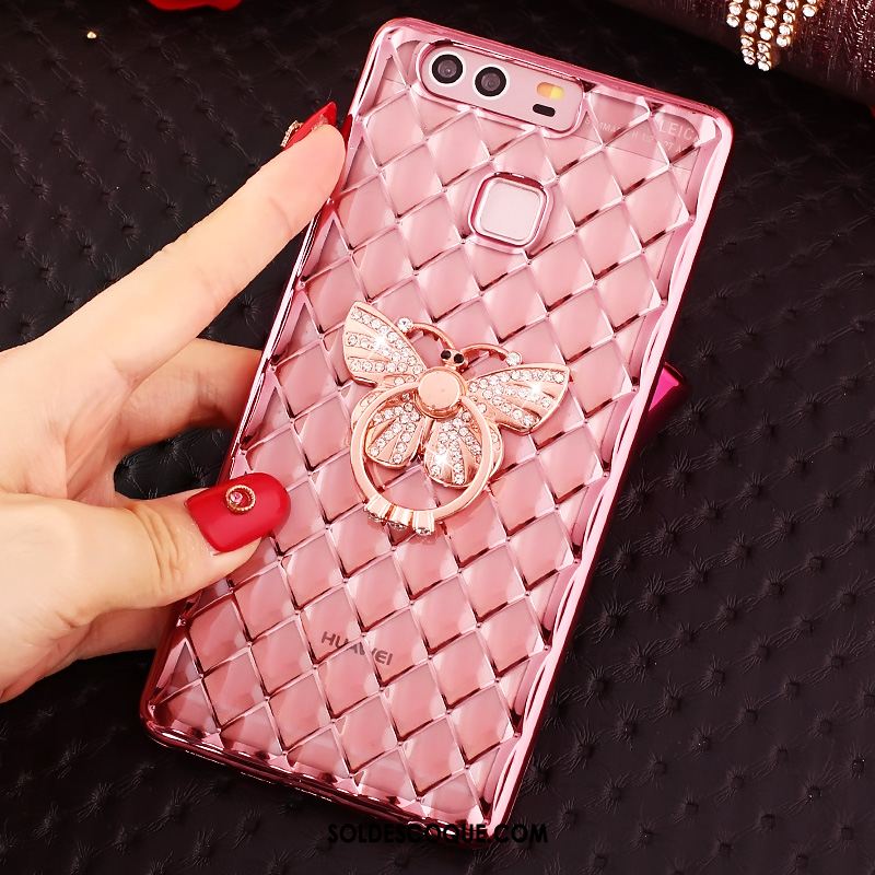 Coque Huawei P9 Plus Très Mince Strass Étui Or Silicone En Ligne