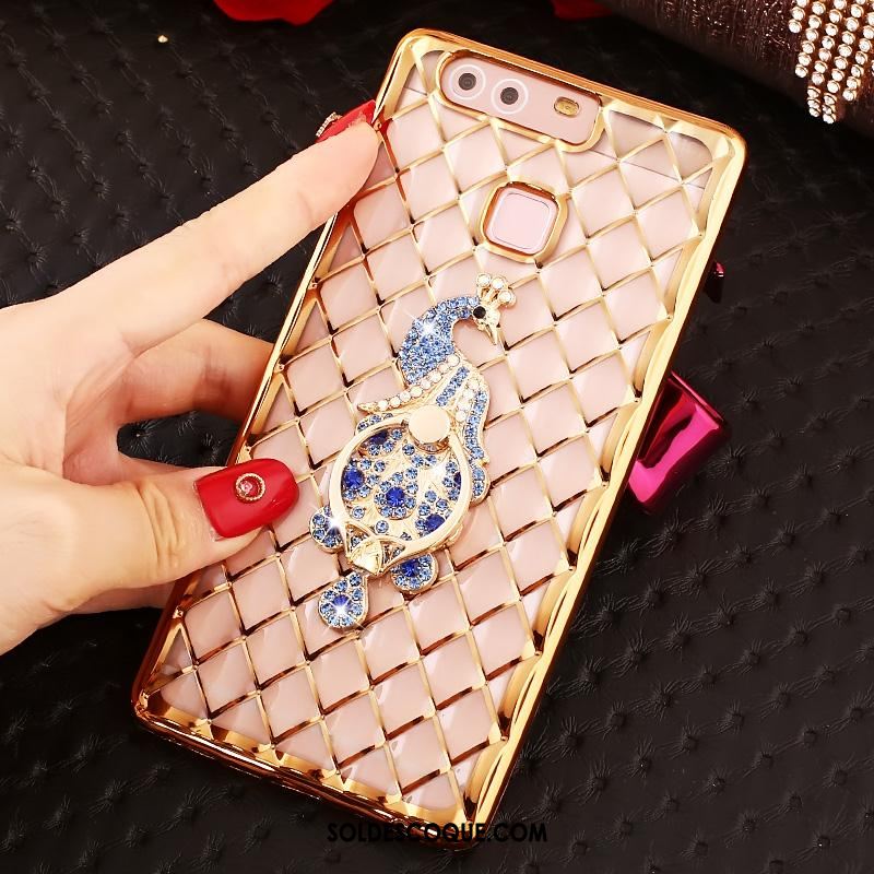 Coque Huawei P9 Plus Très Mince Strass Étui Or Silicone En Ligne