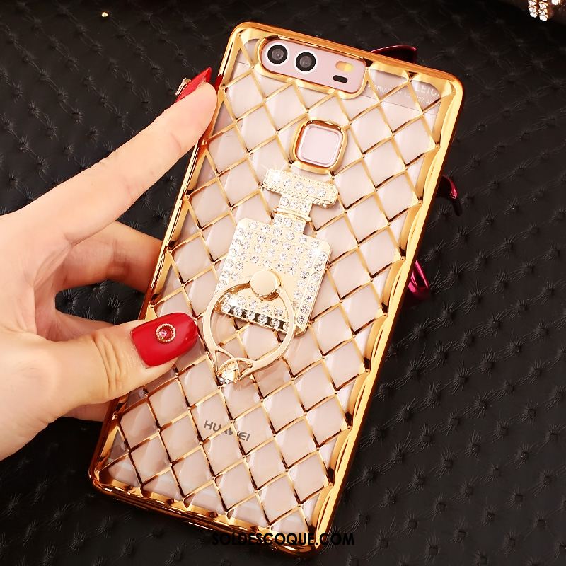 Coque Huawei P9 Plus Très Mince Strass Étui Or Silicone En Ligne