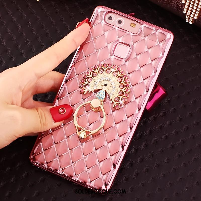 Coque Huawei P9 Plus Très Mince Strass Étui Or Silicone En Ligne