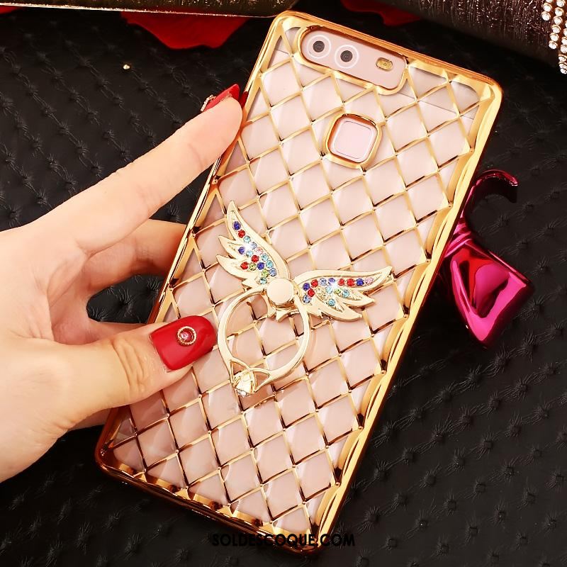 Coque Huawei P9 Plus Très Mince Strass Étui Or Silicone En Ligne