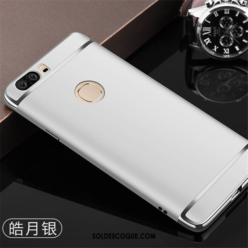 Coque Huawei P9 Plus Téléphone Portable Couleur Unie Argent Difficile Pas Cher