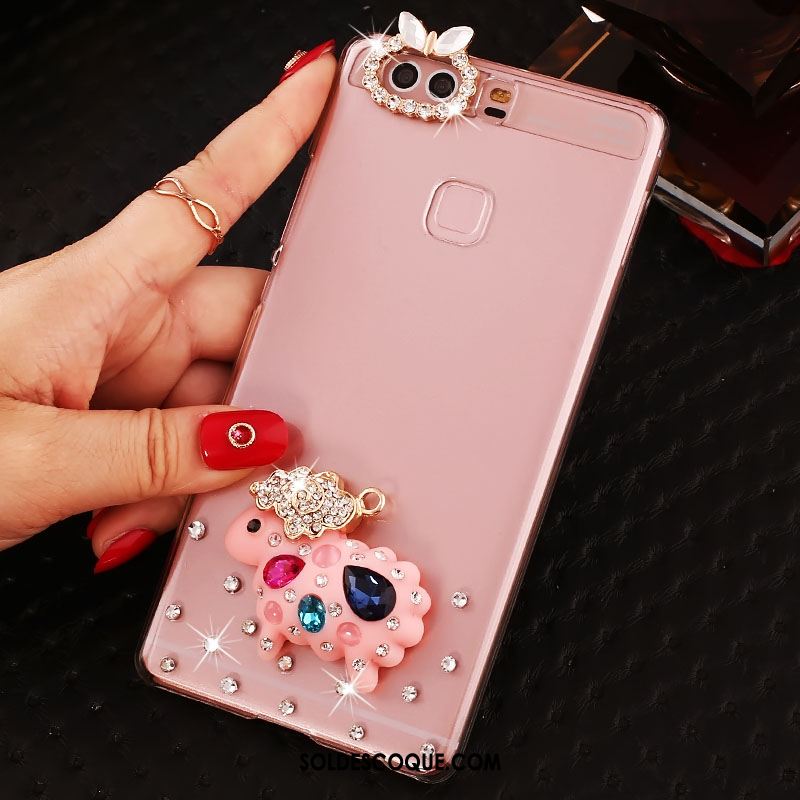 Coque Huawei P9 Plus Téléphone Portable Étui Strass Protection Transparent France