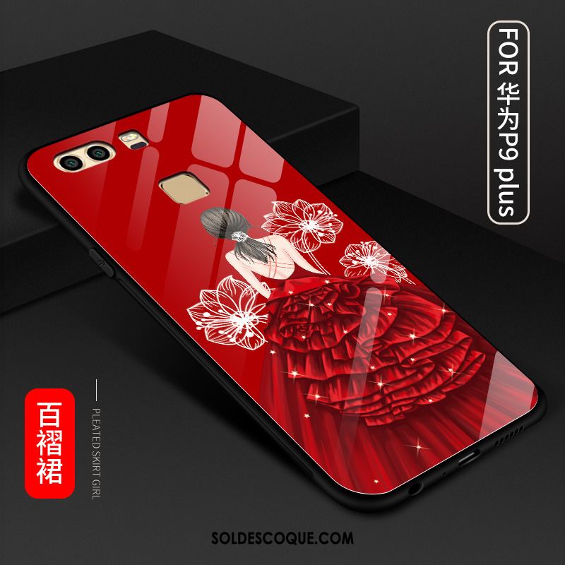 Coque Huawei P9 Plus Vert Incassable Rouge Téléphone Portable Verre Housse En Ligne