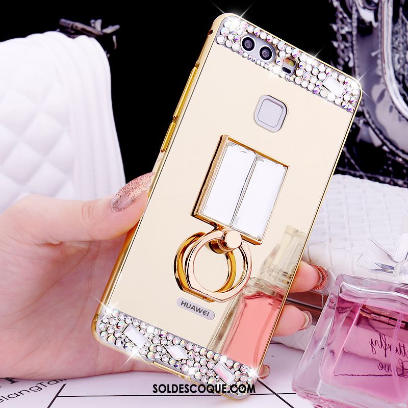 Coque Huawei P9 Plus Étui Téléphone Portable Strass Protection Incassable Soldes