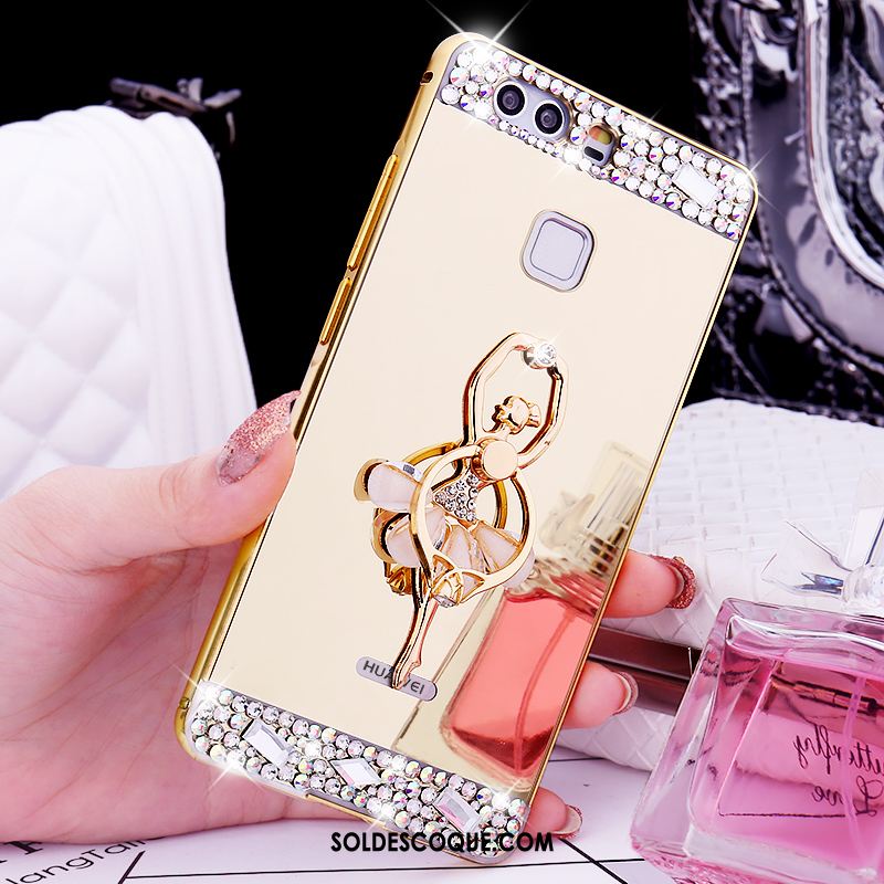 Coque Huawei P9 Plus Étui Téléphone Portable Strass Protection Incassable Soldes