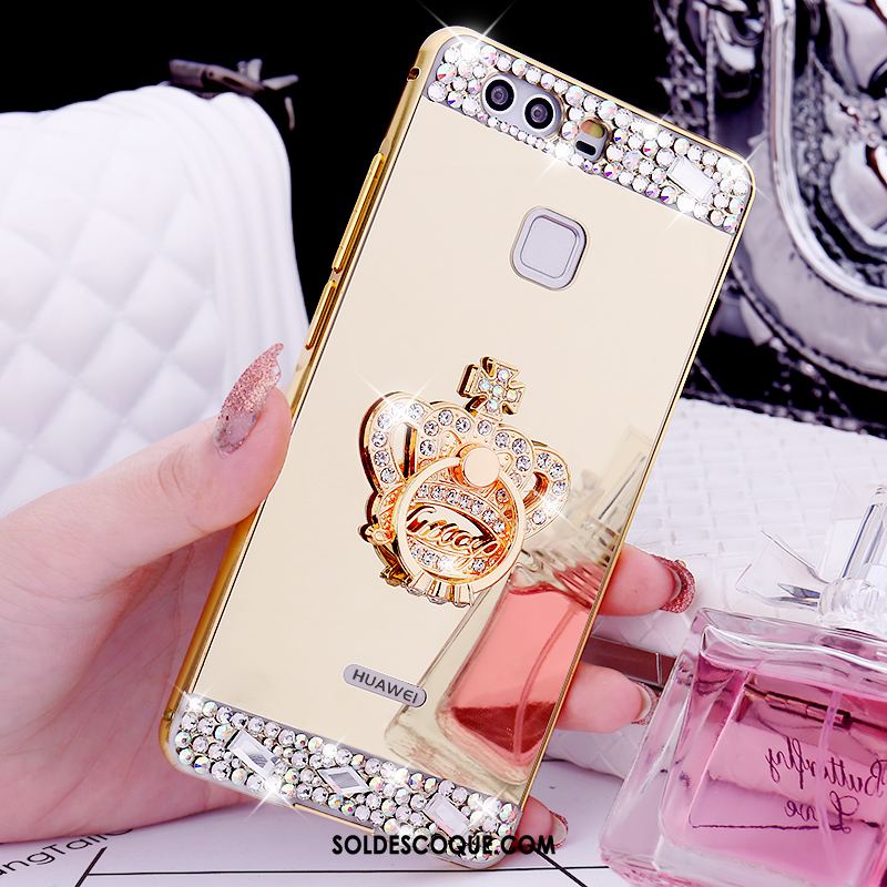 Coque Huawei P9 Plus Étui Téléphone Portable Strass Protection Incassable Soldes