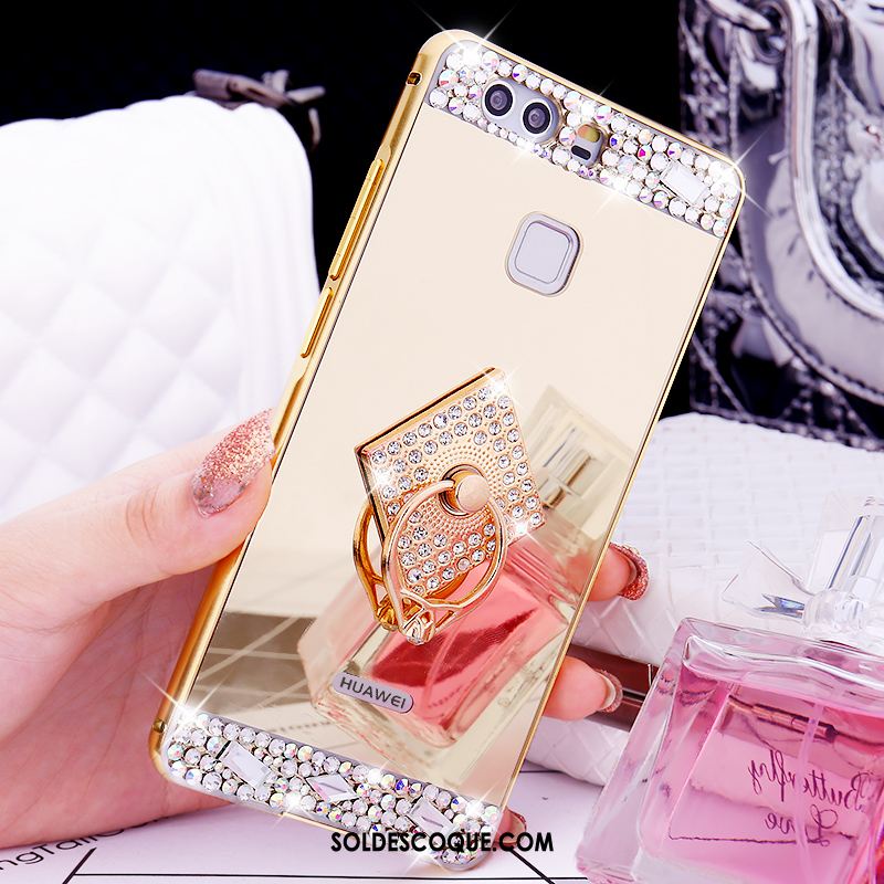 Coque Huawei P9 Plus Étui Téléphone Portable Strass Protection Incassable Soldes