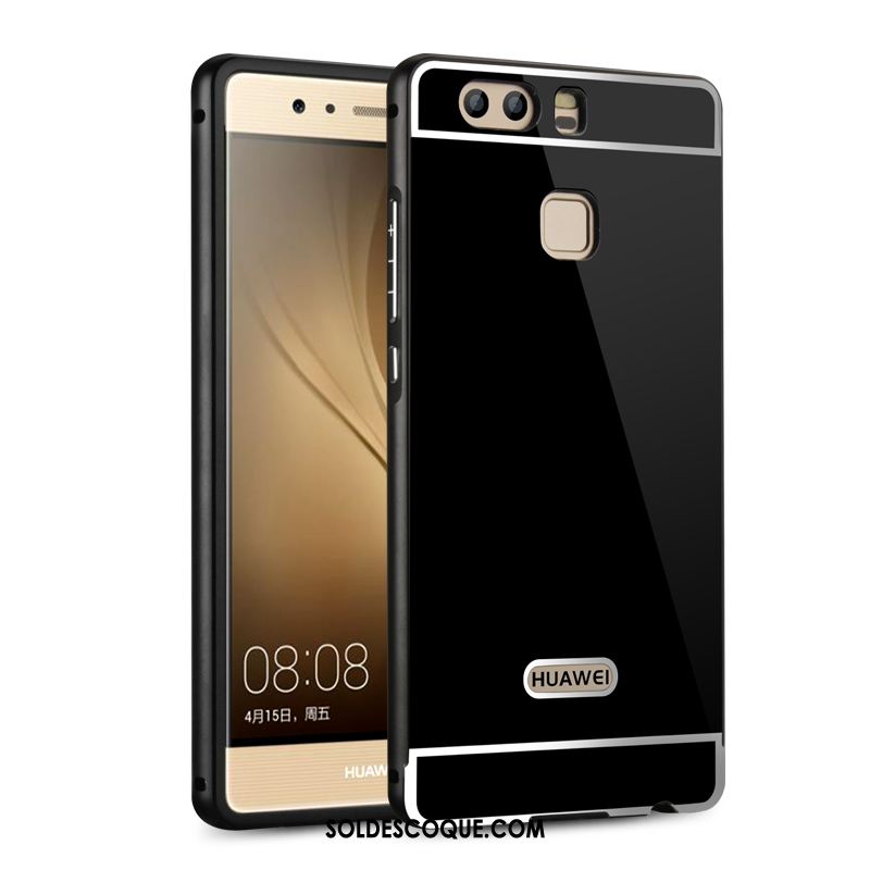 Coque Huawei P9 Pu Protection Métal Téléphone Portable Étui En Vente