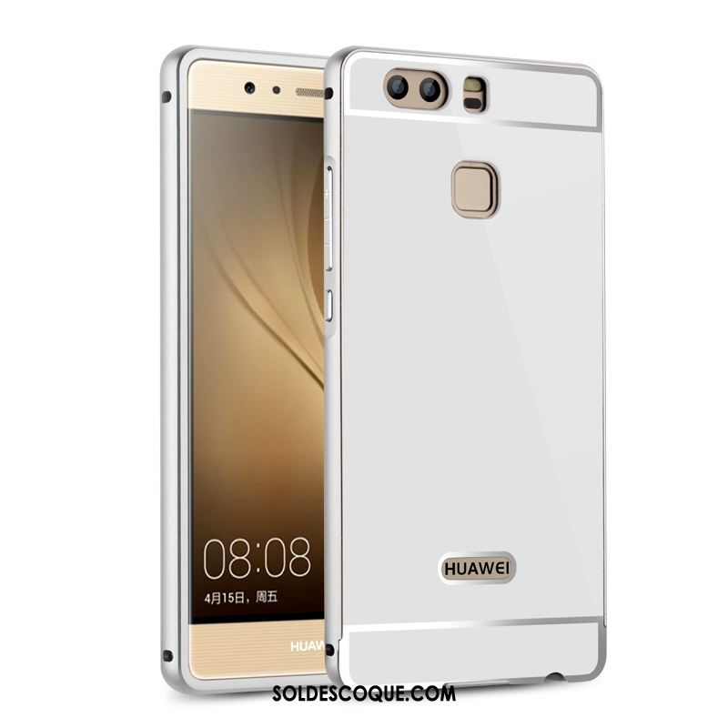 Coque Huawei P9 Pu Protection Métal Téléphone Portable Étui En Vente