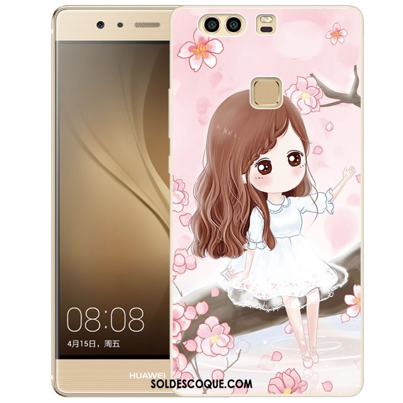 Coque Huawei P9 Silicone Protection Étui Fluide Doux Peinture En Ligne