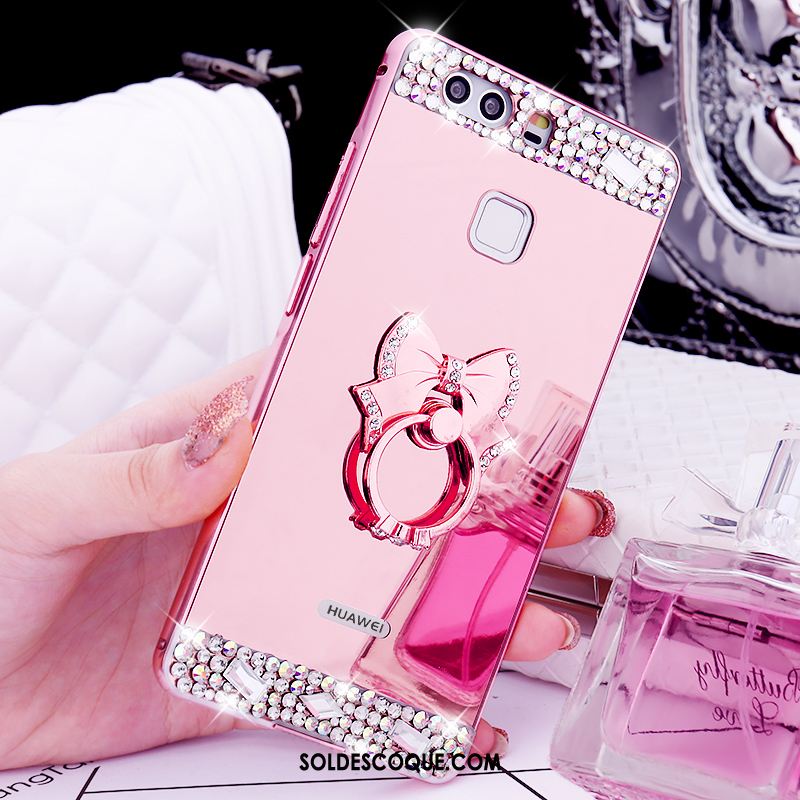 Coque Huawei P9 Tendance Protection Rose Incassable Étui Soldes