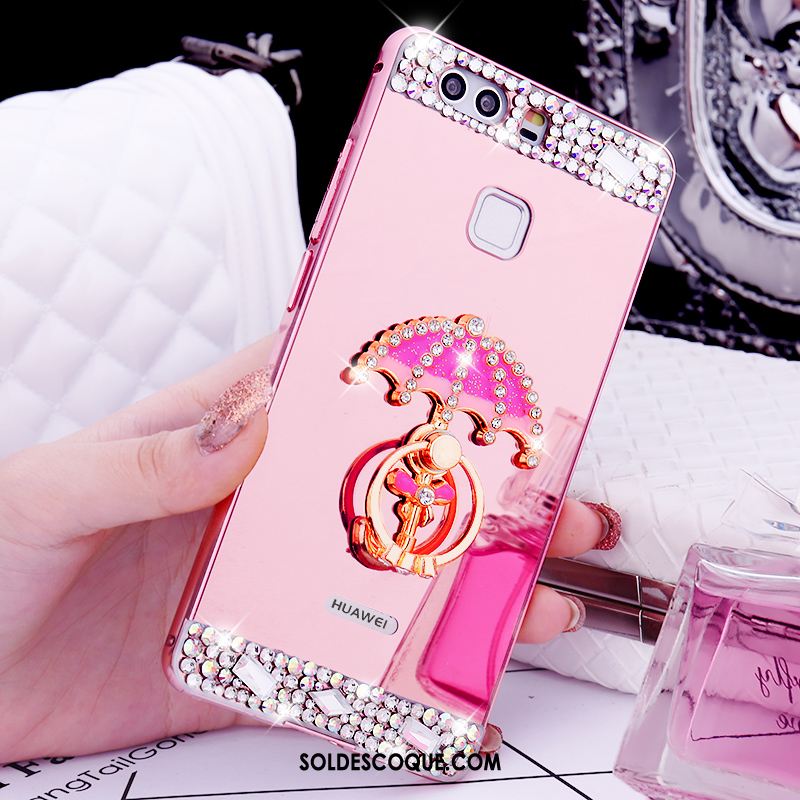 Coque Huawei P9 Tendance Protection Rose Incassable Étui Soldes