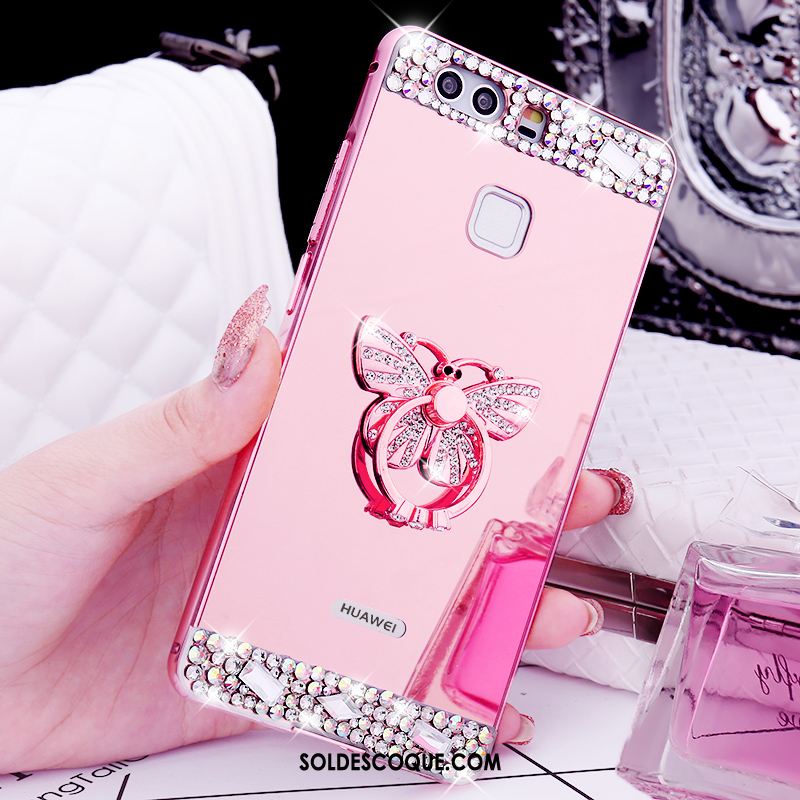 Coque Huawei P9 Tendance Protection Rose Incassable Étui Soldes