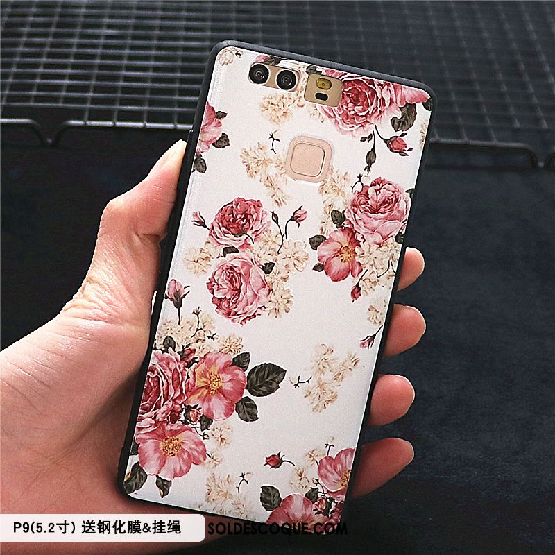 Coque Huawei P9 Tout Compris Style Chinois Délavé En Daim Protection Créatif Pas Cher