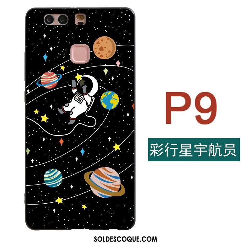 Coque Huawei P9 Tout Compris Téléphone Portable Fluide Doux Noir Ciel Étoilé Pas Cher