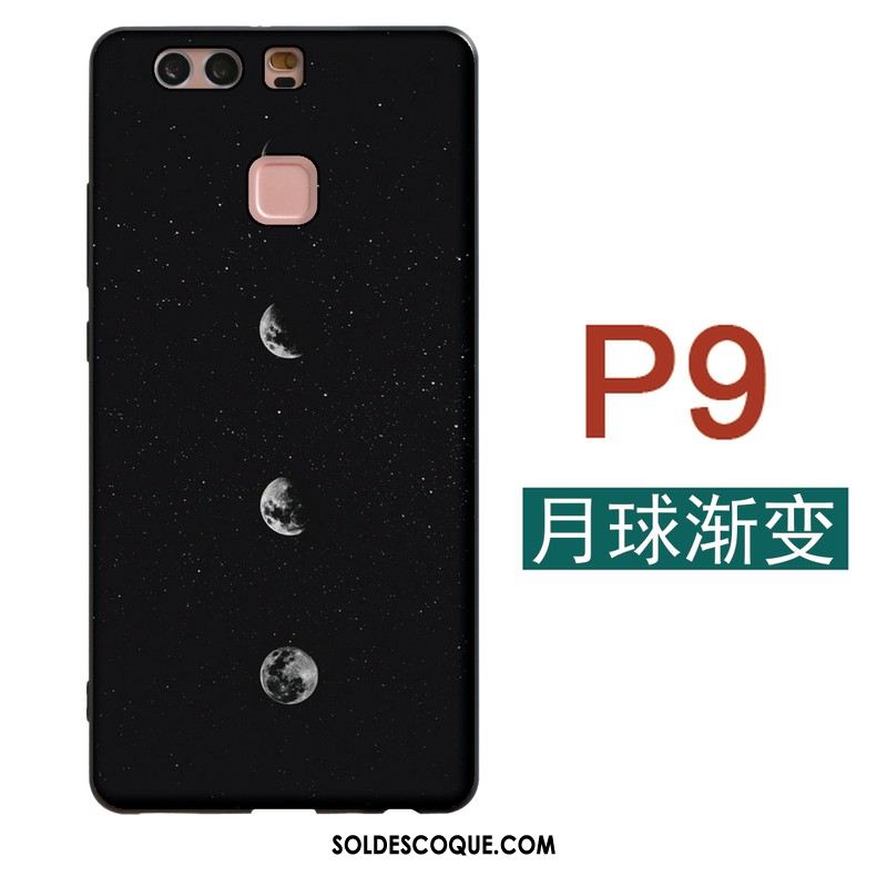 Coque Huawei P9 Tout Compris Téléphone Portable Fluide Doux Noir Ciel Étoilé Pas Cher