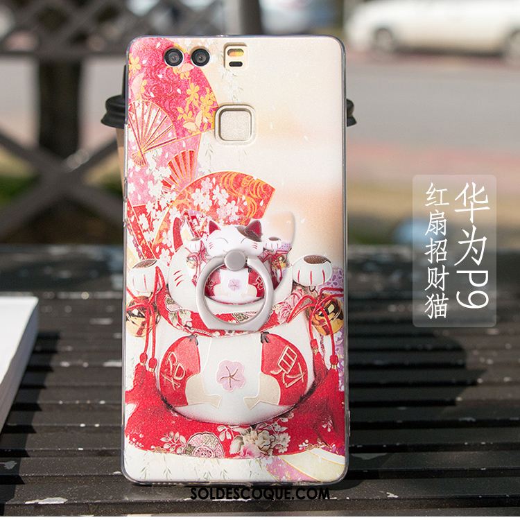 Coque Huawei P9 Très Mince Tout Compris Fluide Doux Étui Style Chinois Soldes
