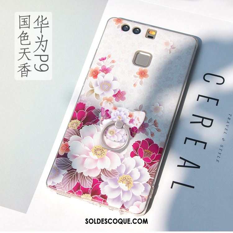 Coque Huawei P9 Très Mince Tout Compris Fluide Doux Étui Style Chinois Soldes