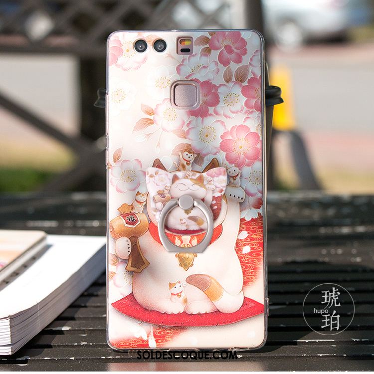 Coque Huawei P9 Très Mince Tout Compris Fluide Doux Étui Style Chinois Soldes