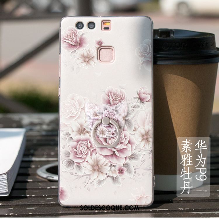 Coque Huawei P9 Très Mince Tout Compris Fluide Doux Étui Style Chinois Soldes