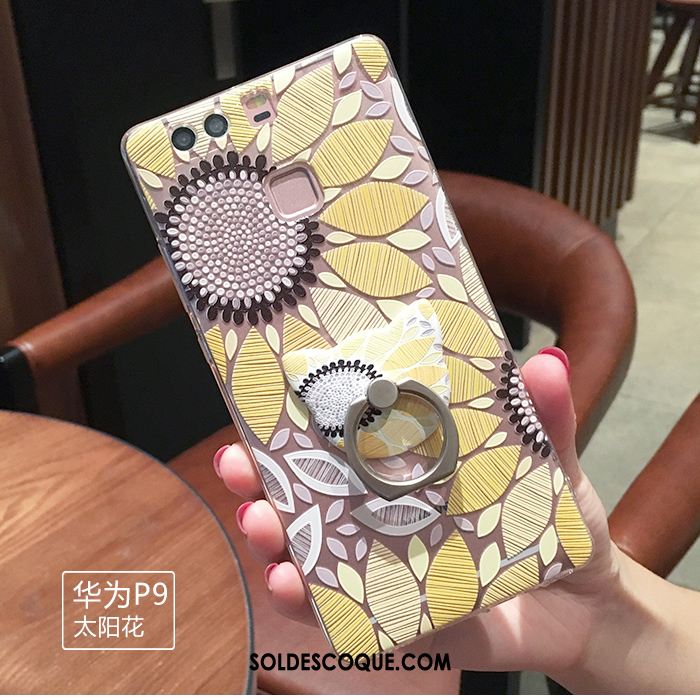 Coque Huawei P9 Très Mince Tout Compris Fluide Doux Étui Style Chinois Soldes