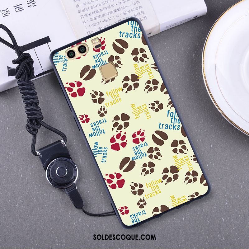 Coque Huawei P9 Téléphone Portable Fluide Doux Protection Incassable Gaufrage Pas Cher