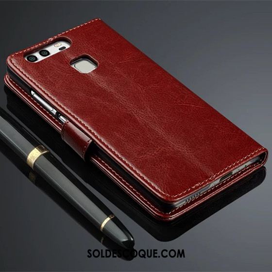 Coque Huawei P9 Téléphone Portable Étui En Cuir Incassable Cuir Véritable Protection En Ligne