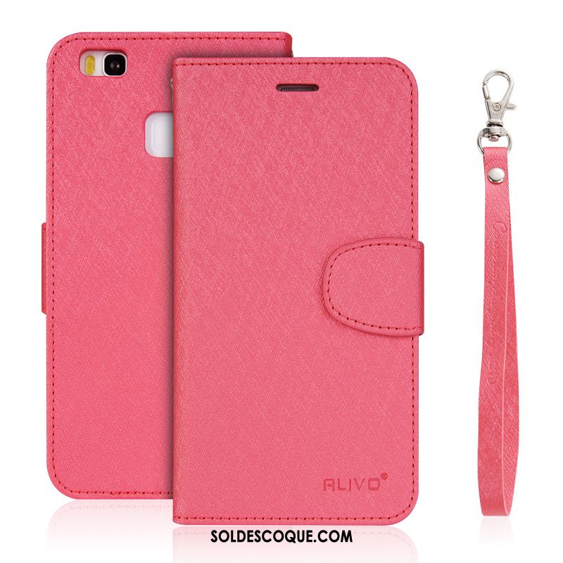 Coque Huawei P9 Étui En Cuir Téléphone Portable Violet Clamshell Fluide Doux En Ligne