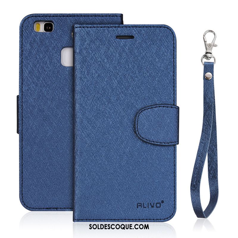 Coque Huawei P9 Étui En Cuir Téléphone Portable Violet Clamshell Fluide Doux En Ligne