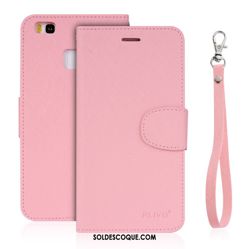 Coque Huawei P9 Étui En Cuir Téléphone Portable Violet Clamshell Fluide Doux En Ligne