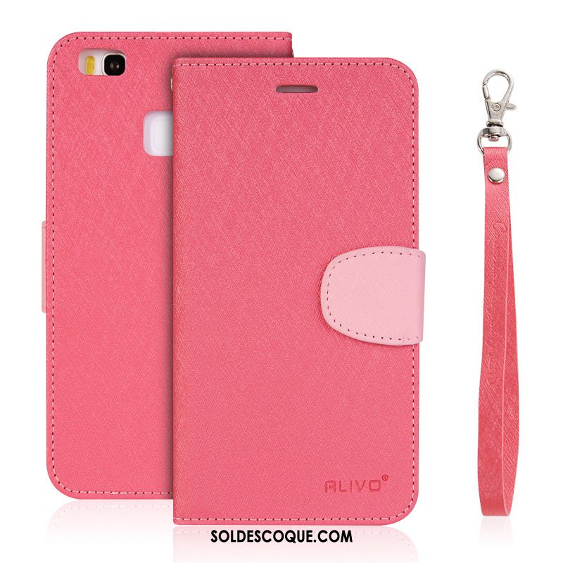 Coque Huawei P9 Étui En Cuir Téléphone Portable Violet Clamshell Fluide Doux En Ligne