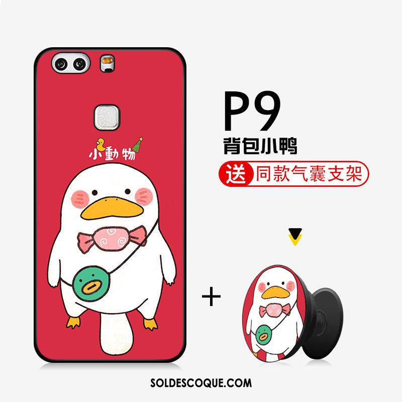 Coque Huawei P9 Étui Fluide Doux Dessin Animé Téléphone Portable Net Rouge Housse Pas Cher