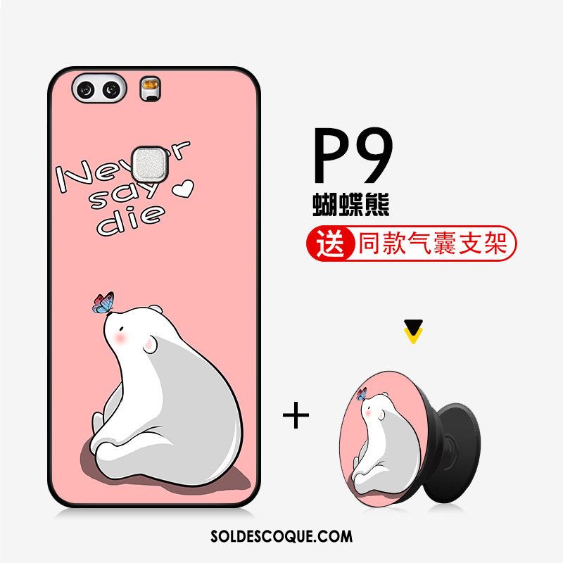 Coque Huawei P9 Étui Fluide Doux Dessin Animé Téléphone Portable Net Rouge Housse Pas Cher