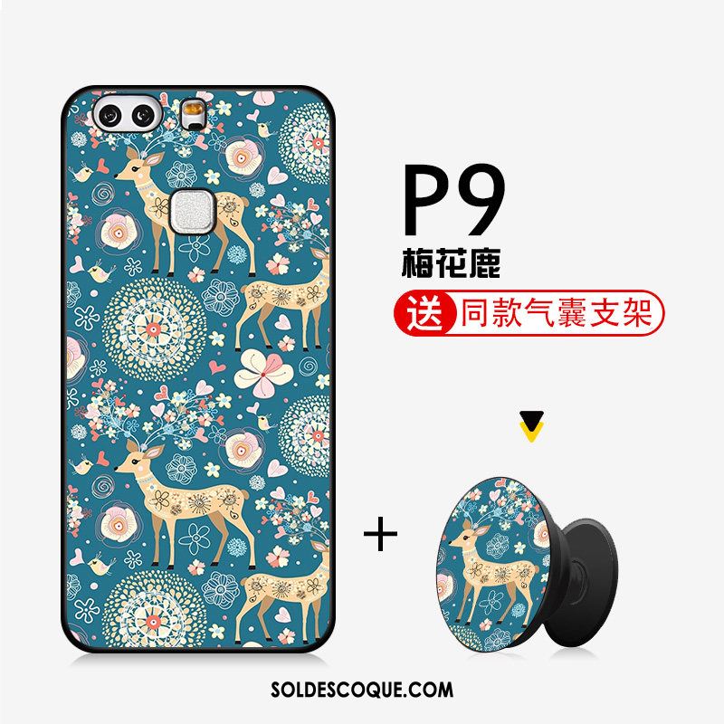 Coque Huawei P9 Étui Fluide Doux Dessin Animé Téléphone Portable Net Rouge Housse Pas Cher