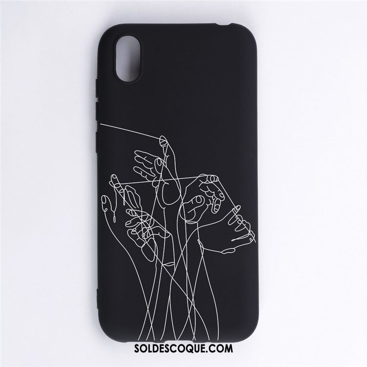 Coque Huawei Y5 2019 Protection Gris Dessin Animé Étui Ornements Suspendus En Vente