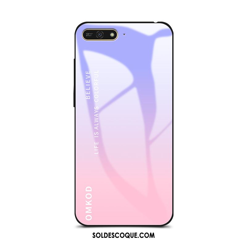 Coque Huawei Y6 2018 Amoureux Mignonne Violet Incassable Haute En Ligne