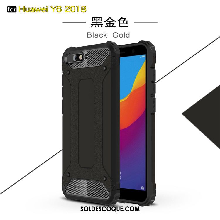 Coque Huawei Y6 2018 Ballon Étui Épaissir Bleu Accessoires Pas Cher