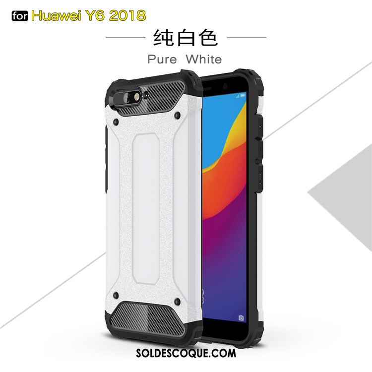 Coque Huawei Y6 2018 Ballon Étui Épaissir Bleu Accessoires Pas Cher