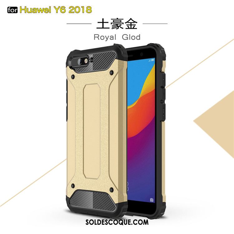 Coque Huawei Y6 2018 Ballon Étui Épaissir Bleu Accessoires Pas Cher