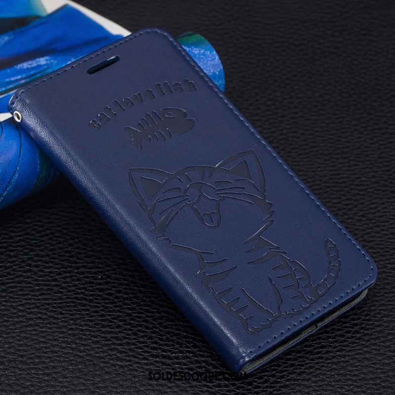 Coque Huawei Y6 2018 Bleu Téléphone Portable Carte Protection Nouveau En Vente